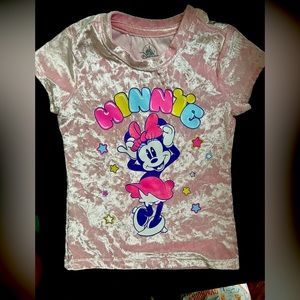 Disney pink Minnie Mouse toddler girls shirt